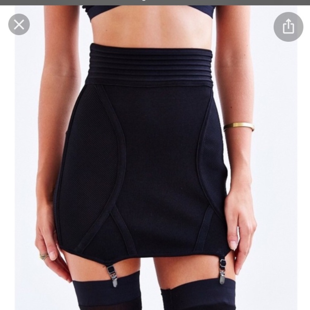 silence and noise garter skirt